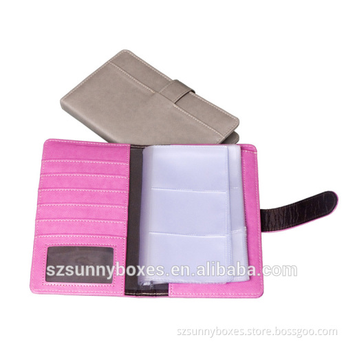 Promotional PU Leather PVC Pocket Credit/ID/Name Card Holder Album
